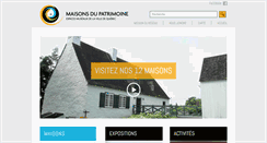 Desktop Screenshot of maisonsdupatrimoine.com